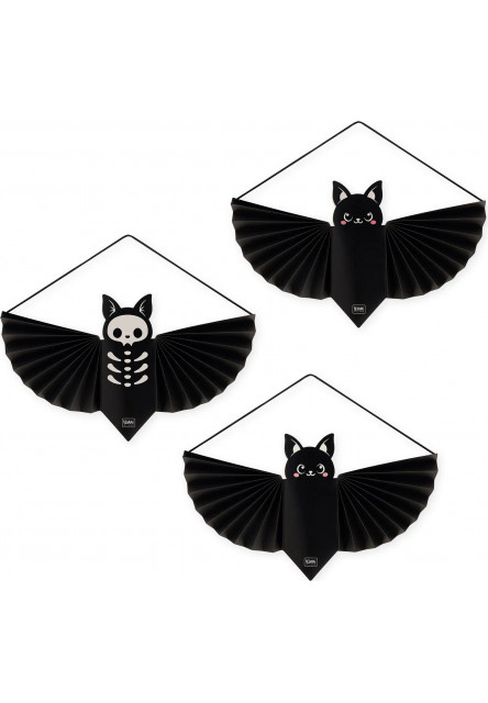Závesné dekorácie Legami Bat Blitz Set Of 3 Hanging Decorations - Bat