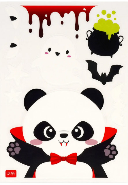 Statické nálepky na okno Legami Windo-Wow 40 Static Cling Stickers - Halloween