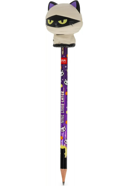 Ceruzka Legami Squeezies Pencil With Squishy HB Lead - Kitty Mummy