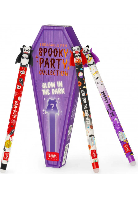 Gumovacie pero Legami Erasable Gel Pen 0,7 mm - Spooky Party
