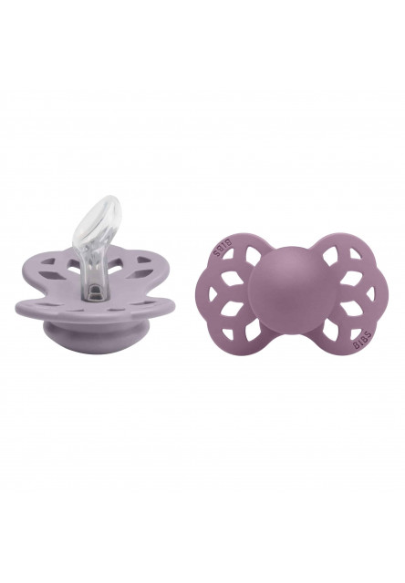 BIBS Infinity anatomické cumlíky zo silikónu 2ks - veľkosť 1 (Ivory / Blush)