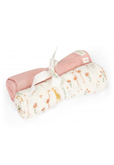 Plienky 70x70cm Blooming Safari 2 ks