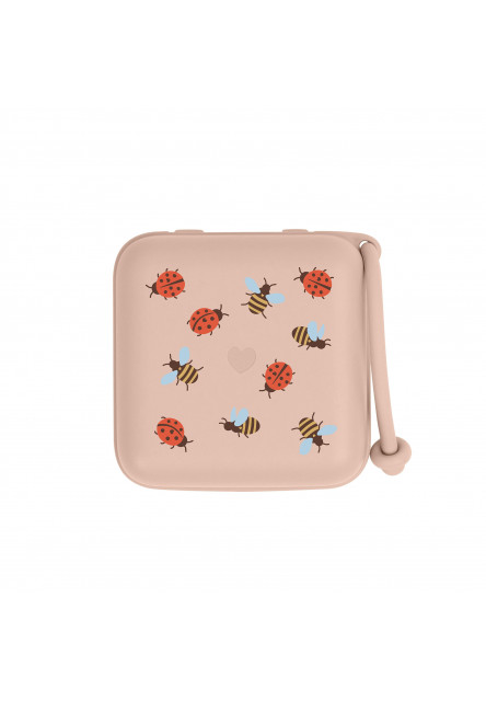 BIBS STUDIO Krabička na cumlíky (Ladybug Bumblebee Mix Blush)