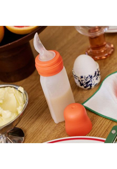 BIBS Squeeze silikónová kapsička s lyžičkou (Sage)