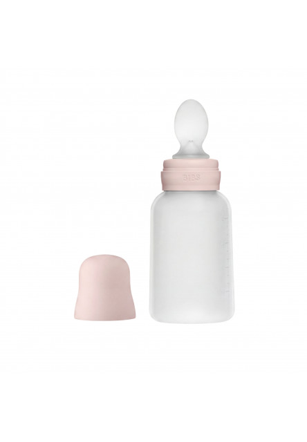 BIBS Squeeze silikónová kapsička s lyžičkou (Petal)