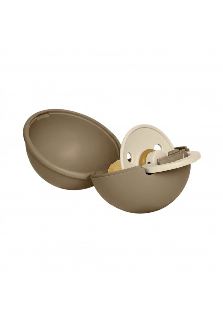 BIBS krabička Mini a Colour cumlík - veľkosť 2 (Ivory & Sage)