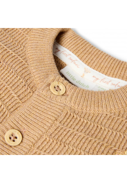 Kardigan pletený Safari Friends Soft Tan veľ. 68