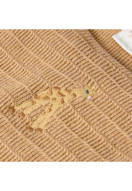 Overal pletený bez rukávov Safari Friends Soft Tan veľ. 74