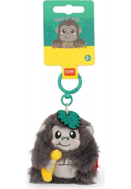 Plyšová kľúčenka Legami Super Soft! Plush Key Ring Tiny - Gorilla