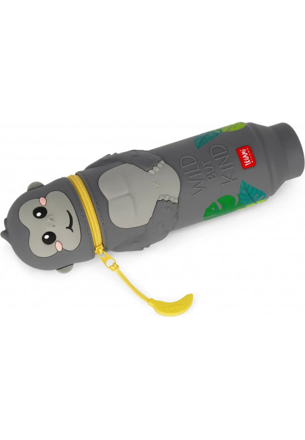 Peračník Legami Kawaii 2-in-1 Silicone Pencil Case - Gorilla