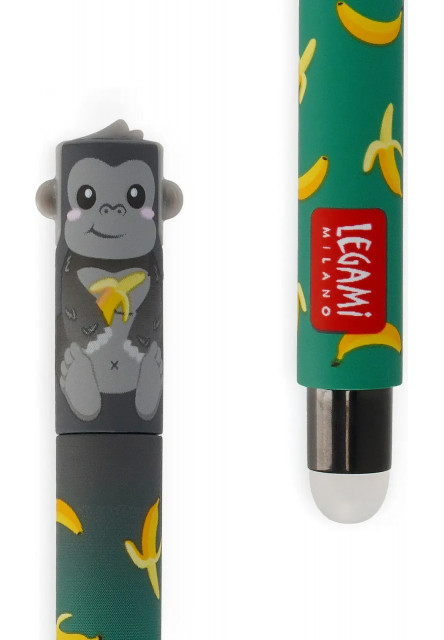Gumovacie pero Legami Erasable Gel Pen - Gorilla - 0,7 mm - Black Ink