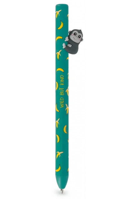Pero Legami Free Hugs - Retractable Ballpoint Pen - Gorilla - Black Ink