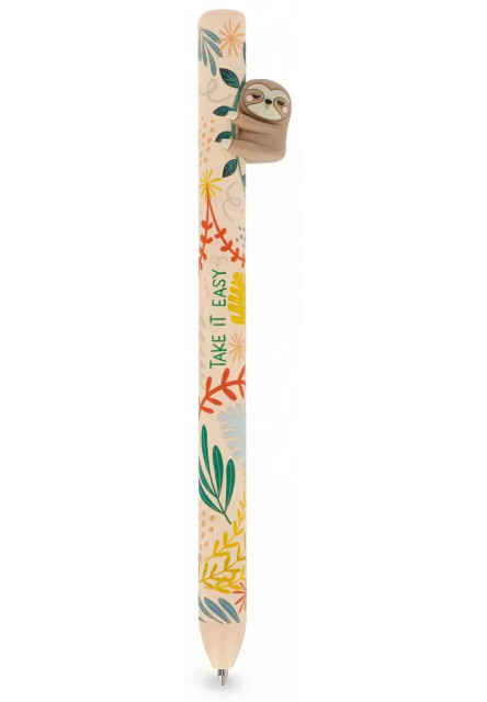 Pero Legami Free Hugs - Retractable Ballpoint Pen - Sloth - Green Ink