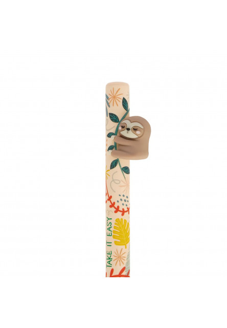Pero Legami Free Hugs - Retractable Ballpoint Pen - Sloth - Green Ink