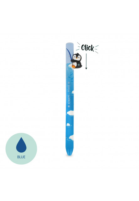 Guľôčkové pero Legami Free Hugs - Retractable Ballpoint Pen - Penguin - Blue Ink