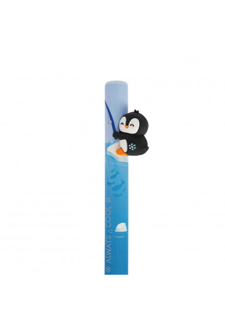 Guľôčkové pero Legami Free Hugs - Retractable Ballpoint Pen - Penguin - Blue Ink