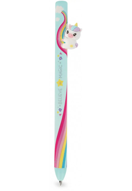 Pero Legami Free Hugs - Retractable Ballpoint Pen - Unicorn - Pink Ink