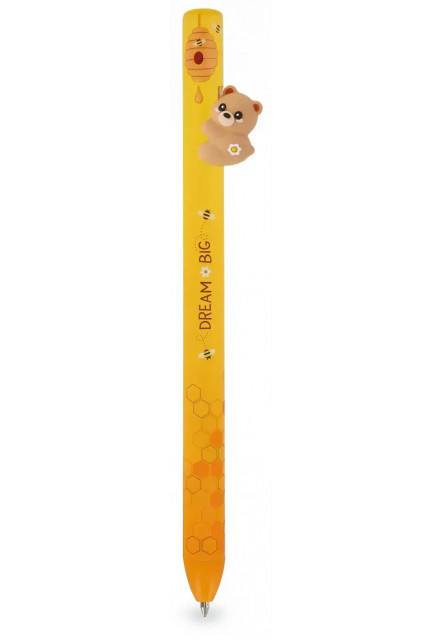 Pero Legami Free Hugs - Retractable Ballpoint Pen - Teddy Bear - Red Ink