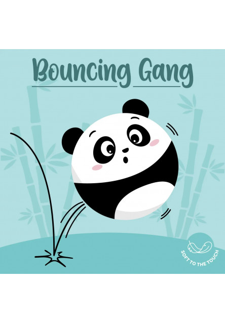 Plyšová skákacia loptička Legami Bouncing Gang Bouncy Ball - Panda