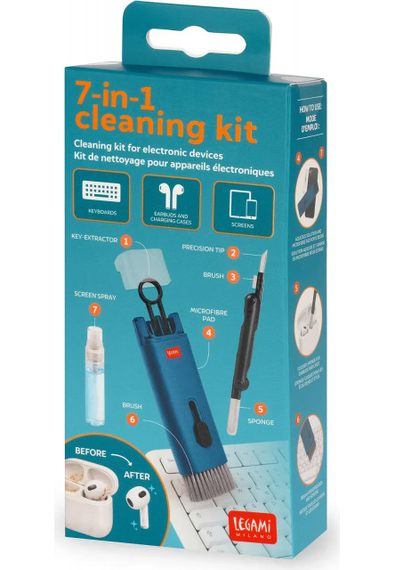 Čistiaca sada Legami 7-in-1 Cleaning Kit - Petrol