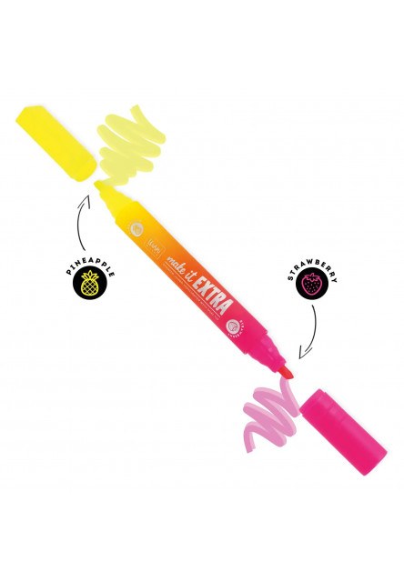 Vonný zvýrazňovač Legami Make It Extra Scented Jumbo Highlighter - Yellow + Pink