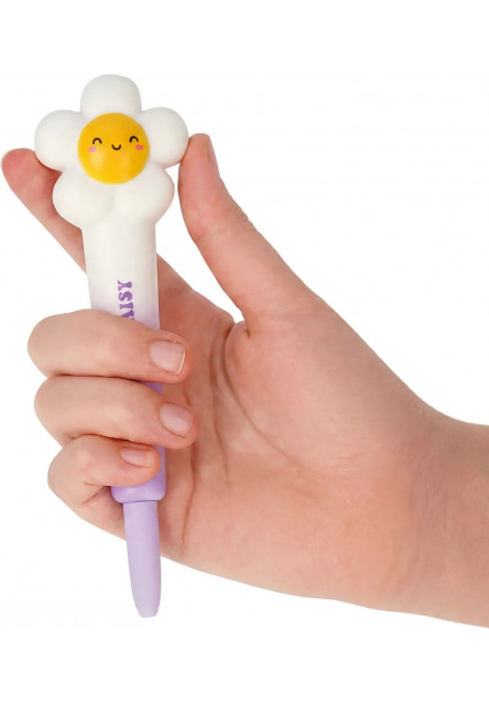 Antistresové gélové pero Legami Squishy Gel Pen - Squeezies - Daisy