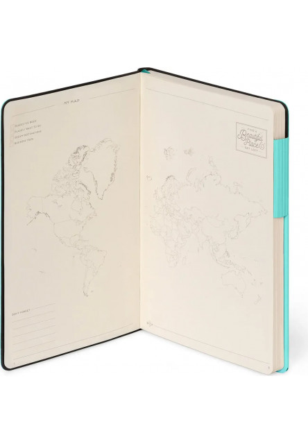 Zápisník Legami My Notebook Medium Plain - Aquatic Awe