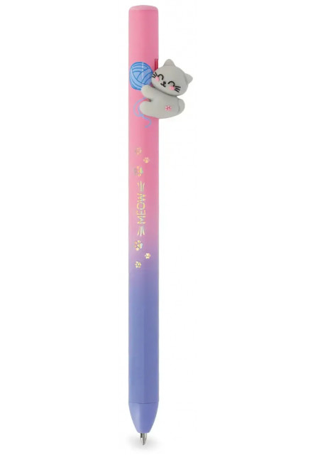 Pero Legami Free Hugs - Retractable Ballpoint Pen - Kitty - Blue Ink