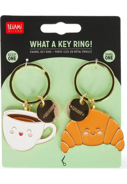 Prívesok na kľúče Legami What A Key Ring Enamel Key Ring - Breakfast