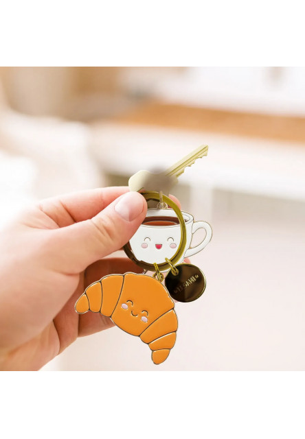 Prívesok na kľúče Legami What A Key Ring Enamel Key Ring - Breakfast