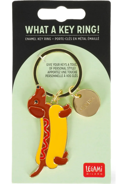 Prívesok na kľúče Legami What A Key Ring Enamel Key Ring - Dachshund