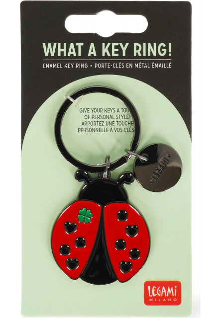 Prívesok na kľúče Legami What A Key Ring Enamel Key Ring - Ladybug
