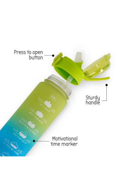 Fľaša na pitie Legami Goal Bottle 1 l - Sunrise Vibes