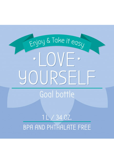 Fľaša na pitie Legami Goal Bottle 1 l - Sunrise Vibes