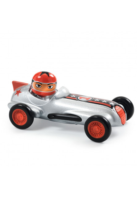 Kovové autíčko Crazy Motors Silver Super Speed