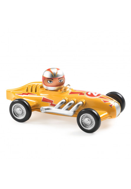 Kovové autíčko Crazy Motors Yellow Super Speed