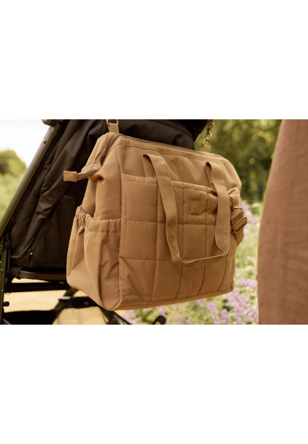 Prebaľovacia taška Quilted Quinn Bronze