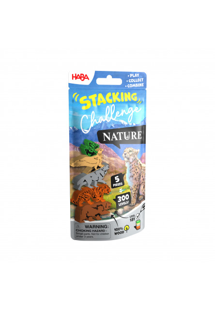 Dynamická zábavná hra Stacking Challenge NATURE 5 figúrok 300 zadaní