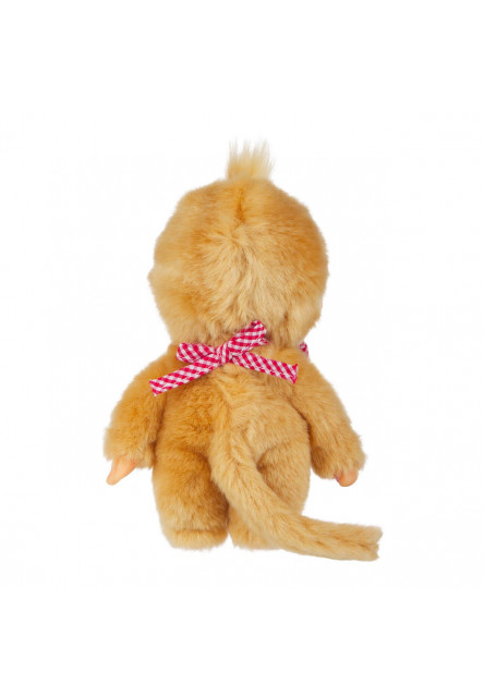 Monchhichi Mončiči dievča béžové s červeným podbradníkom 20cm
