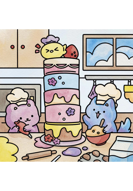 Cosy Painting Maľovanie akvarelom Pohoda s priateľmi