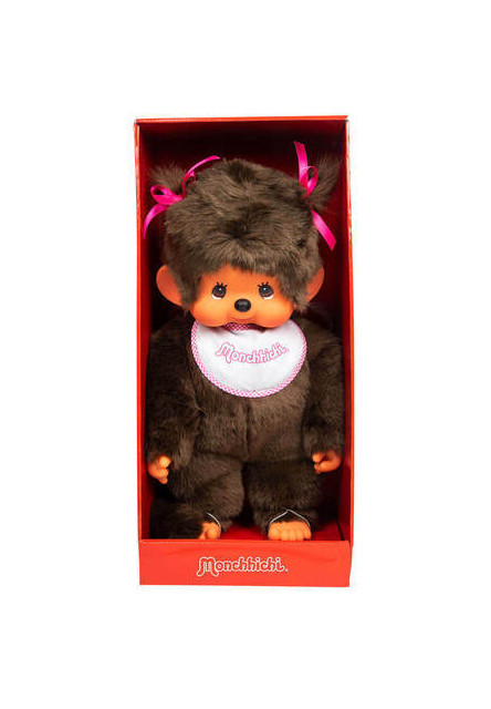 Monchhichi Mončiči dievča s podbradníkom 20 cm