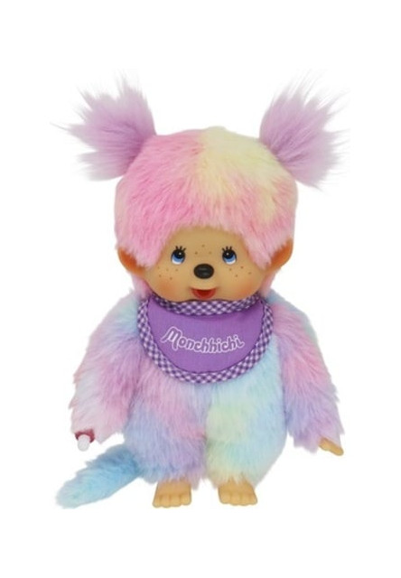 Monchhichi Mončiči dievča dúhové (plnené guličkami) 20cm