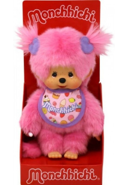 Monchhichi Mončiči dievča ružové Pop N' Candy 20 cm