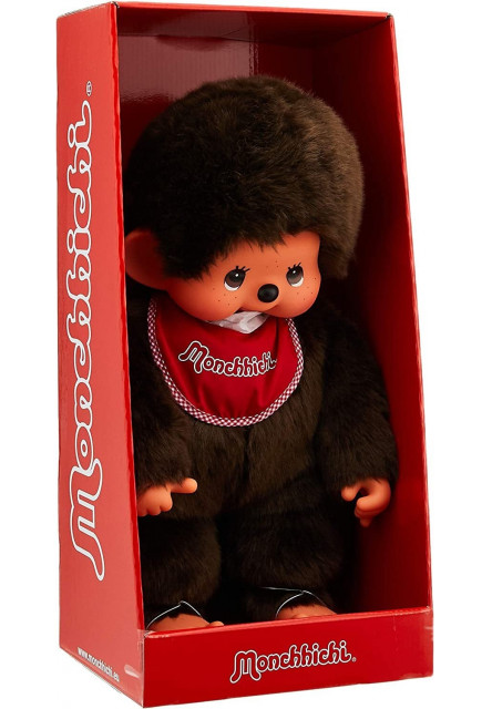 Monchhichi Mončiči chlapec s podbradníkom 45cm