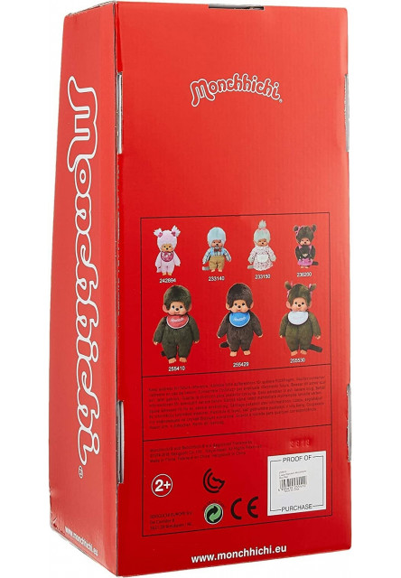 Monchhichi Mončiči chlapec s podbradníkom 45cm