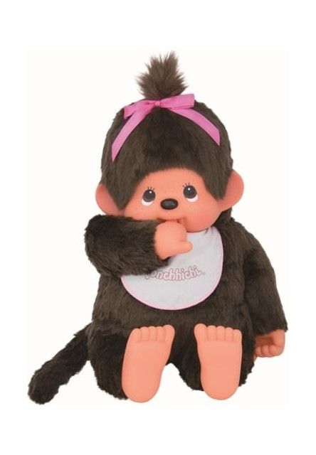 Monchhichi Mončiči dievča s podbradníkom XL 80cm