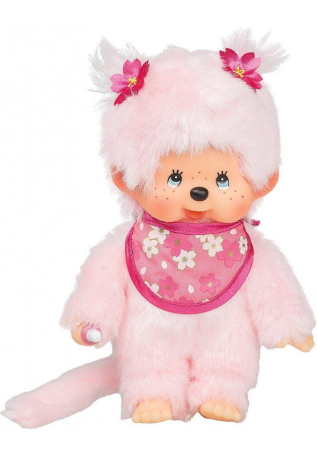 Monchhichi Mončiči dievča ružové Sakura 20 cm