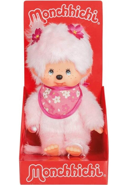 Monchhichi Mončiči dievča ružové Sakura 20 cm