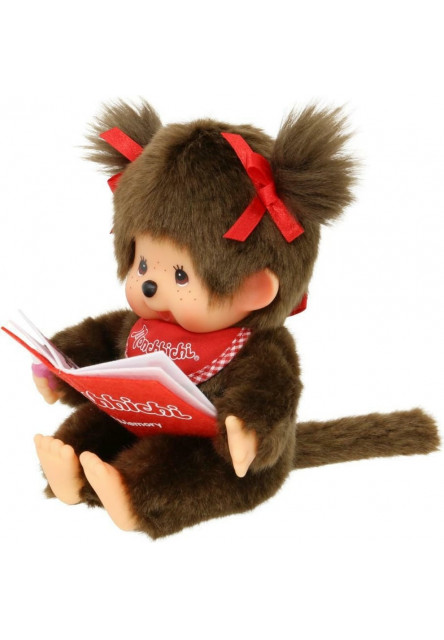 Monchhichi Mončiči dievča s knihou 20cm