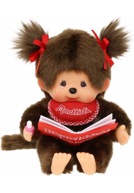 Monchhichi Mončiči dievča s knihou 20cm